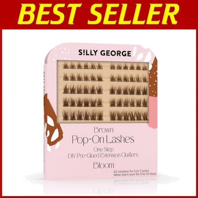 Brown Pre-Glued Faux Lash Clusters - 5-7 Pair Pack - Image 1 of 4