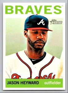 2013 TOPPS HERITAGE JASON HEYWARD ATLANTA BRAVES #300 - Picture 1 of 2