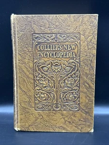 Colliers new encyclopedia a self revising reference volume 5 1921 Embossed Cover - Picture 1 of 12