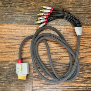 Xbox 360 Rocketfish Component Cable (Switch HDTV to TV) Heavy Duty Braided 7ft - Picture 1 of 3