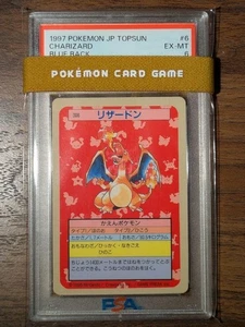 PSA 6 1997 Charizard Pokemon Card Topsun Blue Back Japanese Vintage Rare - Picture 1 of 2