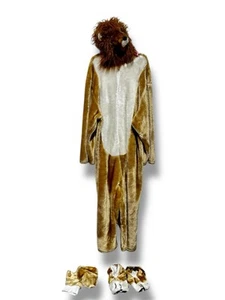 Furry Lion Mascot Costume - Ex Hire Fancy Dress Shop Stock For Sale Animals Zoo - Picture 1 of 6