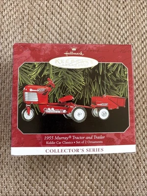 复古 Hallmark Kiddie 汽车经典 1955 年 Murray 拖拉机和拖车 — 第 1/4 张图片