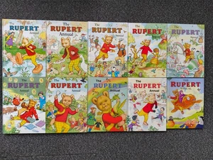 The Rupert Annual Bundle X 10 1998-2010 Hardback Books - Picture 1 of 24