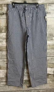 Men's Amazon Essentials Blue White Plaid Drawstring Pajama Pants Size L - Picture 1 of 3