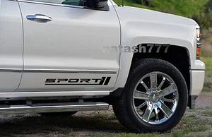 Camión deportivo Chevrolet Silverado 1500 4x4 calcomanía de vinilo pegatina emblema logotipo negro - Imagen 1 de 1