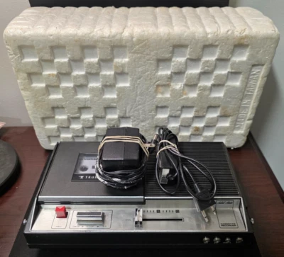 Винтажный кассетный магнитофон Truetone 7250A-27 Вт динамический микрофон и шнур питания НЕПРОВЕРЕННЫЙ - Изображение 1 из 4