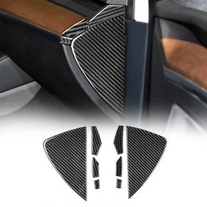 For Tesla Model 3/Y 2017-2022 Real Carbon Fiber Dashboard Both Sides Panel Trim - Picture 1 of 10
