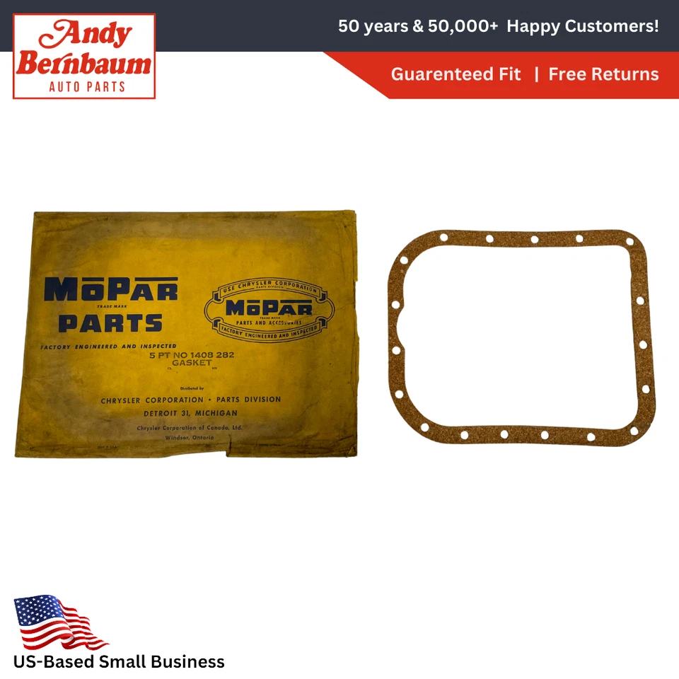 Junta de cárter de aceite Plymouth Dodge Desoto Chrysler Powerflite 1954-1961 1408282 nuevo en stock Foto 1 de 4