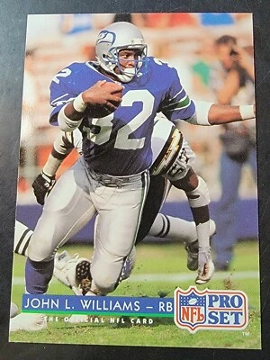 1992 Pro Set Football #332 John L. Williams - Image 1 of 2
