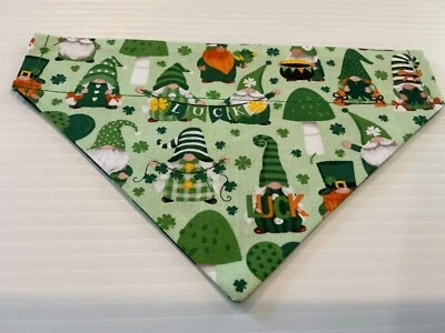 Модный аксессуар St. Patrick's Day Gnome маленький ошейник собака бандана домашнее животное - Изображение 1 из 4