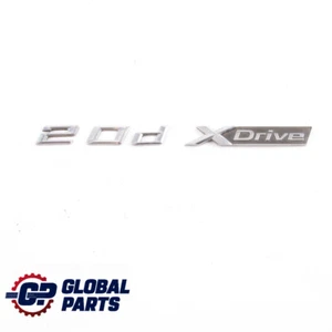 BMW X1 F48 Lettering Emblem 20d xDrive Rear Boot Tailgate Adhered Label 7406675 - Picture 1 of 12