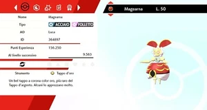 Magearna ORIGINAL + Tappo d'oro Pokemon Sword - Shield, Pokemon Spada - Scudo - Picture 1 of 3