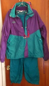 COLUMBIA SPORTSWEAR throwback lined track suit lrg Outdoors hip hop kitschy - Picture 1 of 8