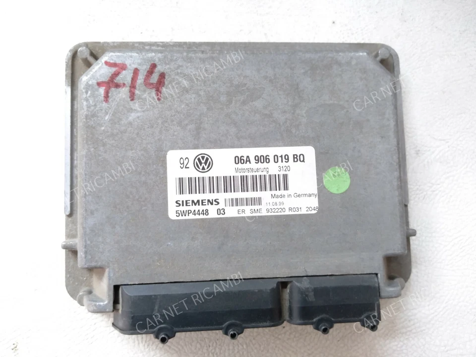 06A906019BQ SIEMENS SIMOS 2.1 5WP4448 CENTRALINA MOTORE VW GOLF 4 BORA 1.6 BZ - Immagine 1 di 4