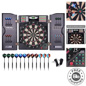 Electronic Dart Board LED Electric Digital Dart Boards for Adults with Cabine... - Picture 1 of 9