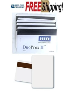 HID DuoProx II PVC Cards with Mag Stripe 1336-LGGMN - PROGRAMMED - 7 Cards - Picture 1 of 9