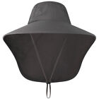 Fishing  Wide Brim  Hat with Neck Flap for Travel Camping Hiking I6T6