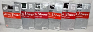 Lote de 6 Pantimedias Ultra Transparentes Multicolor Paquete Queen Q 1x 2x 3x 160-240 Gris - Imagen 1 de 9