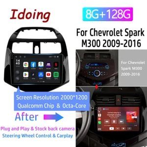 Apple CarPlay Car GPS Radio Stereo For Chevrolet Spark 2010-2015 Android 12 - Picture 1 of 20