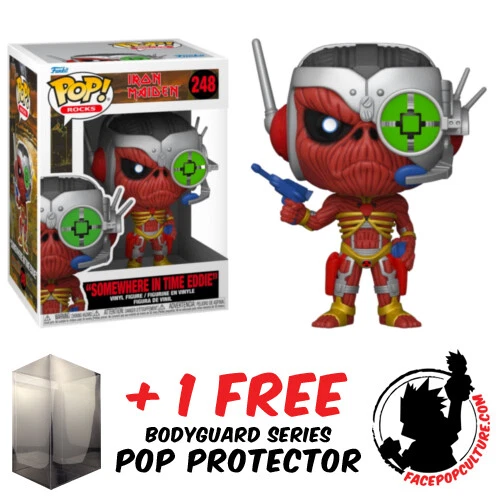 Boneco de vinil Funko Pop Iron Maiden em algum lugar no tempo Eddie #248 + protetor pop - Imagem 1 de 1