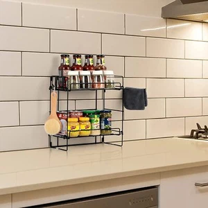 2Tier Multifunctional Storage Rack Organizer Bathroom Toilet Rack for Space Save - Picture 1 of 9