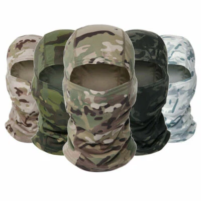 Camo Balaclava Hood Military Tactical Helmet Liner Gear Full Face Mask