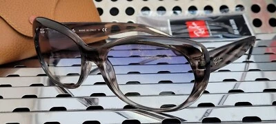 Nuevo Ray Ban JACKIE OHH RB4325 6430 Gafas de Sol Rayas Habana con Azul Degradado Foto 1 de 4