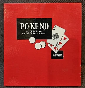 60’s Vintage Set Po-Ke-No Poker-Keno Board Game (Complete) - Picture 1 of 2