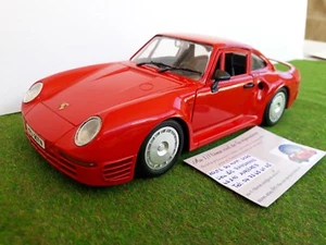 PORSCHE 959 rouge 1/18 TONKA POLISTIL voiture miniature de collection sans boite - Picture 1 of 6
