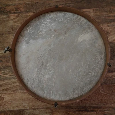 Pátina antiga marchando metal e madeira 14 em tarola vintage (Leia a descrição) - Imagem 1 de 4