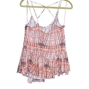 Free People Batik Criss Cross Cami Top Stufen ärmellos Bluse - Bild 1 von 11