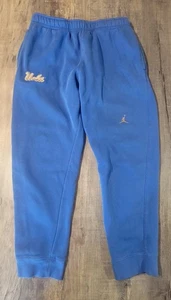 UCLA Bruins Men's Medium Jordan Jumpman Nike Blue Joggers Sweatpants Pockets - Picture 1 of 13