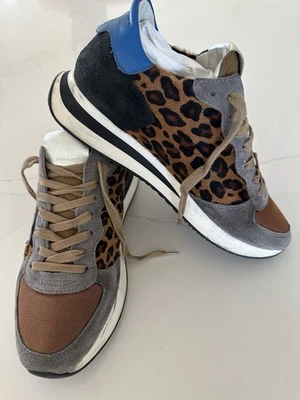 Zapatillas Philippe Modelo TRPX L. D. Leopardo Gris Leo Foto 1 de 4