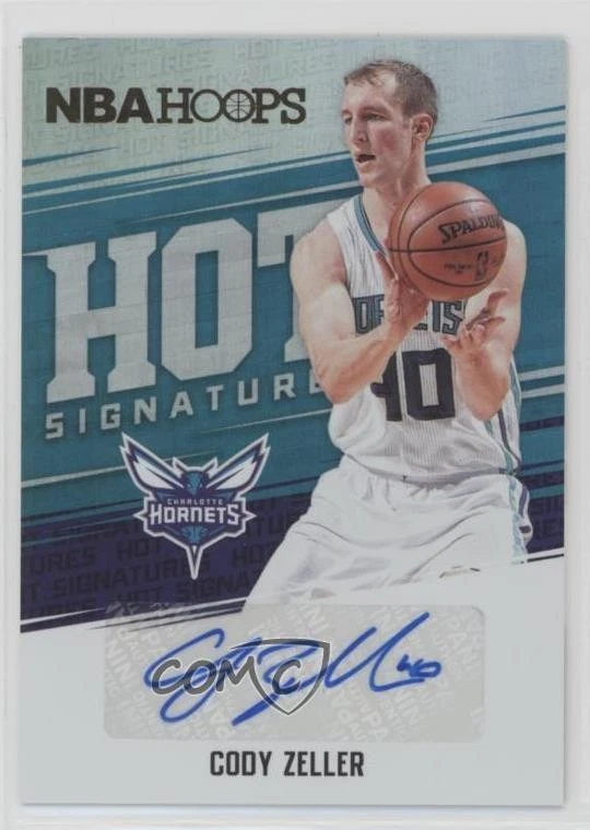 2017-18 Panini NBA Hoops Hot Signatures Cody Zeller #HS-CZ Auto - Image 1 of 2