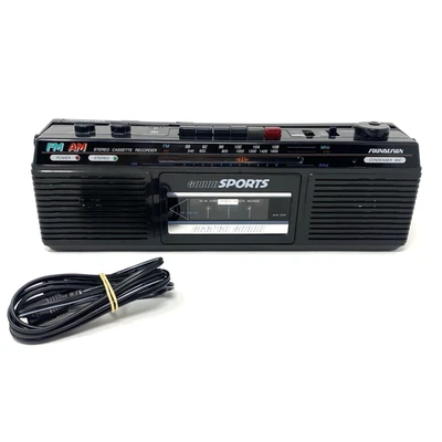 De Colección SounDesign 4621-BLK AM/FM Receptor Estéreo Cassette Grabadora Boombox - Probado Foto 1 de 4