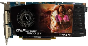 PNY NVIDIA GEFORCE 9800 GT GRAPHICS BOARD DDR3 512MB PCi-E + CD + ORIGINAL PACK - Picture 1 of 7