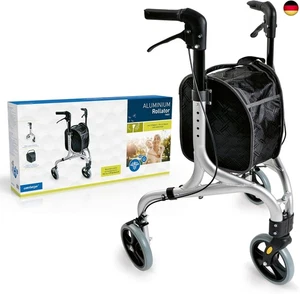 Weinberger Aluminium Rollator mit 3 Rädern, klappbar, mit abnehmbarer Tasche, - Bild 1 von 8