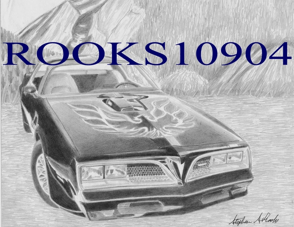 1977 Pontiac Trans Am CLASSIC CAR ART PRINT - Image 1 of 1