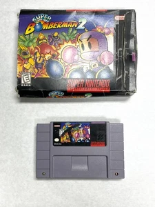 Super Bomberman 2 Super Nintendo Authentic Game w Original Box 1991 1992 SNS-006 - Picture 1 of 10