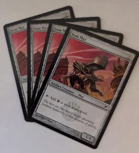 TOP 4 x Iron Myr / Eisenmyr - SCARS of MIRRODIN - englisch *Mana* Creature - Picture 1 of 1