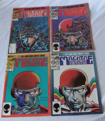 Machine Man 1-4  Complete Set Run 1984 Barry Windsor Smith Iron Man 2020 Marvel - Image 1 of 4