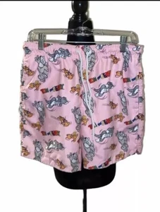 Tom & Jerry Junior Boys Medium Swim Drawstring Trunks Multicolor Shorts Swimwear - Picture 1 of 11