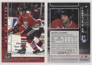2001 ITG Be A Player Memorabilia Ruby Chicago Sun-Times Nov /10 Michael Nylander