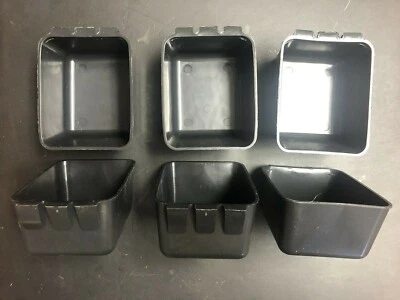 Lot of 6 - Chicken Ware Coop Feed / Water Containers 16 oz Black - Part # LFP113 - Image 1 of 4