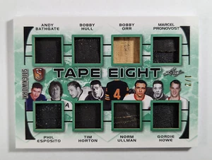 2017-18 Leaf ITG Stickwork Tape Eight BATHGATE HULL ORR ESPOSITO HORTON HOWE /2 - Picture 1 of 2