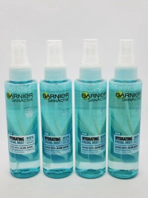 Lote de 4 Brumas Faciales Hidratantes Jugo Aloe Activo Garnier Piel 99% Natural. Vegano Foto 1 de 2