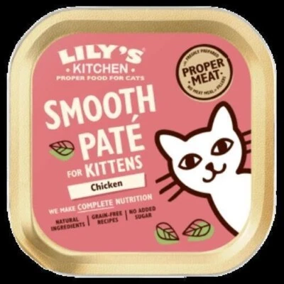 Lily's Kitchen Glatt Pastete Lachs Huhn Fisch Katze Kätzchen - Bild 1 von 3