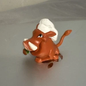 RARE 1996 Bug Munchin' Chef Pumbaa 2.5" KFC PVC Action Figure Disney Lion King - Picture 1 of 1