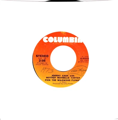 Johnny Cash With Mother Maybelle Carter: Pick The Wildwood Flower / .... 45 7982 - Image 1 of 3